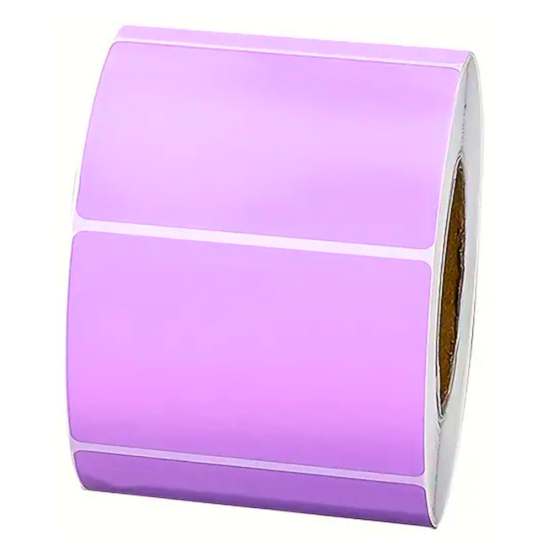 Rola etichete de plastic ZINTA violet 100x50mm, 1000 etichete/rola